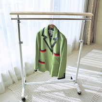 연한 원목 목일자 옷가게 행거 조립식 이동식 기성, 흰베이지 가로120cm(주문제작)+우레탄 바퀴로 교체함