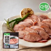 [블루베리유황먹인오리훈제] 오구푸드 싸먹는 오리 고기 훈제 슬라이스( 9팩 80g )