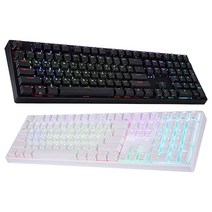 앱코 HACKER PBT RGB 무접점 유선키보드 45g, KN10, 블랙, 일반형