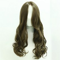 가발매니아 에이프릴 롱 웨이브 통가발 60cm, 허니브라운