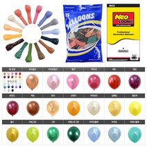 벌룬 5인치 10+1 네오텍스 행사 운동회 이벤트 파티용품 생일 돌잔치 브라이더샤워 프로포즈 가게 오픈 축하 깜짝, 벌룬 마카롱파우더블루
