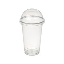 커피촌 투명 PET 아이스컵+돔뚜껑 470ml, 1000개, 1세트
