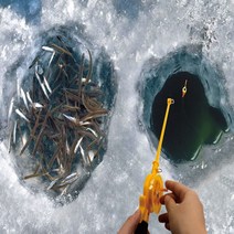 휴대용 빙어 미니 낚시대 얼음낚시 초보 입문용 어린이 민물 캠핑 피라미, 상품선택, 낚시대+파워찌