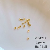 네일파츠 네일스톤약. 100 개/가방 금속 스터드 라운드 미니 네일 아트 메탈 3D Charms, 20 MD1237