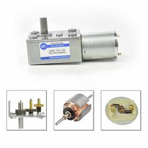 DC 6V 12V 24V 기어 감속 모터 2.8 4.7 8 14 -210RPM 가역 웜 터보 금속 JGY-370 DIY 액세서리 부품, 11 130RPM_03 24V