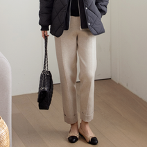 크리멜리 니트슬림밴딩조거팬츠