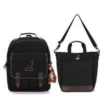 [국내정식매장] 캉골키즈 가방 백팩 SPEBNP00030BKAPEBNB00020 클래식 제스 PE 0003 블랙 세트