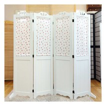 [주식회사 가구야히메] 플라워 패널 4단 원목 파티션 공간분리 우드 칸막이, 상세 설명 참조