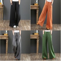 여름 와이드 린넨 통바지 팬츠 마바지 오피스룩 데일리 시원한바지