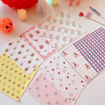 미니 코팅 유산지(20장 1세트), (6) 체크 20장, 1개