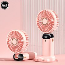 쥘 부채 제작 휴대용 접이식 다기능 선풍기 사무실 책상 더블 향하고 작은, 04 pink