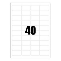 폼택 라벨지 가격텍 가격표 스티커 인쇄 라벨 바코드 40칸 100P 라벨텍 메인 유통기한 네임 라벨기 정육 청첩장 날짜 택배 용지 스티커지 프라이스 사이즈 폼텍 출력 A4