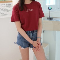 코키코키 / [당일출고] 코키코키 OUIOUI 프린트 여성반팔티 S~XL