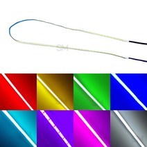 오토바이 초슬림 LED바 3mm 코브 면발광 튜닝 엘이디 COB, 그린, 1개