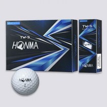 정품 혼마 2022년 TW S 3피스 골프공 화이트 옐로우, 색상/화이트