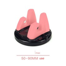 GPS거치대 360도 자동차 전화 홀더 부드러운 실리콘 미끄럼 방지 매트 휴대 전화 마운트 스탠드 지원 자동차 gps 대시 보드 브래킷, 분홍색