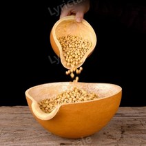선술집바가지 옻칠 막거리 표주박 청주 가정용 나무, 6-11cm, 1개