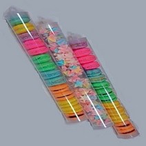 [MNP] 마카롱 머랭쿠키 포장용 빼빼로 막대과자 DIY선물용 투명통 PC투명관 6 x 40cm 1개/10개/100개, 화이트, 1개