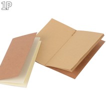 어라픽크라프트 무선 미니 노트 미니노트 무선노트 크라프트노트 다이어리 공책 메모장, 브라운