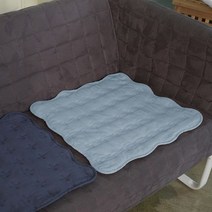[천삼백케이] [라이크홈] 향균 피그먼트워싱 쇼파패드 1인용 50x50cm 루시블루
