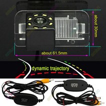 룸미러후방카메라 자동차용 모니터 후방카메라 메르세데스 벤츠 B 클래스 W245 B150 B160 B170 B180 B200 2007 2008 2009 2010 2011 2012 자, [06] Dynamic Wireless