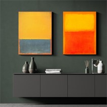 마크로스코 명화 인테리어 그림 액자 No13~24 캔버스 3호, 18번／3호19x27cm(캔버스액자옆면연장)