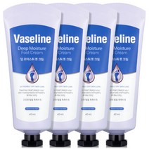 바세린 풋크림 60ml / 대용량 발크림 풋케어 딥 모이스처 3~5개, 4개입, 1세트