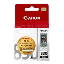 롯데캐논 PG-830BK 캐논 검정 정품잉크 Canon PIXMA IP2680/IP1980/IP1880/IP2580/MP145/MP198/MP218/MP228/MP476/MX308/MX318 [PG830], 선택1, 선택1