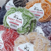 슈퍼밍크 털실 울실 뜨개실, 06 블랙베이지