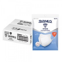 크리넥스 KF80 라이트핏 새부리형 마스크 40매 (소/대/특대), 4.화이트 특대형 5Px8EA