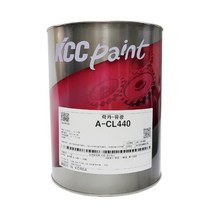 KCC 락카 페인트 목재 철재 CL440 1L 유광, 백색
