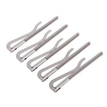 Royalways 5x 봄 머니 클립 바 가죽 공예 도구 바느질 세공 DIY 90mm 실버, 은