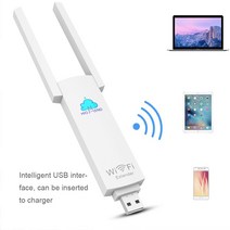 와이파이 증폭기 라우터 공유기 PIXLINK UE02 와이파이 익스텐더 USB 리피터 3, 하얀색