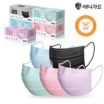 [LIVE] 애니가드 프리비 컬러 사각 마스크 60매(중형), 캔디 핑크 중형(60매)