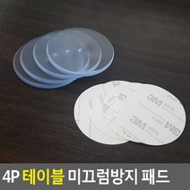 테이블 가구 다리 미끄럼 방지 패드 스티커 사각 원형 유리 받침 문고리 보호 겸용
