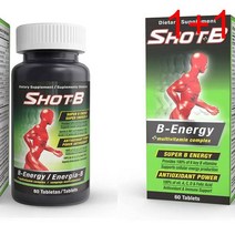 [1+1] Shot B 에너지 멀티비타민 보충제 60정 녹색