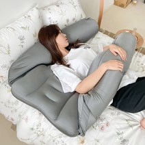 임산부 U자 바디필로우 새우잠 팔배게 쿠션 배게 3in1, 단품