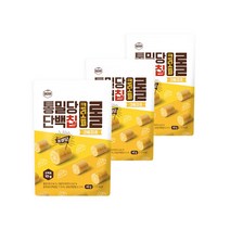 [다신샵] 통밀당 단백칩 크리스피롤 크림치즈 3봉 / 프로틴스낵, 3개, 40g