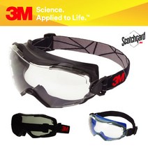 3M 스카치가드 김서림방지 보안고글, GG6001 SGAF 투명/검은색 프레임, 1개