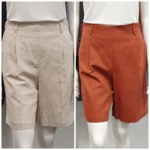 올리비아로렌 SH02 이밴드 린넨 반바지 VOCDSXM6366