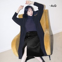 [The AtG]더엣지 폭스혼방 가디건+머플러