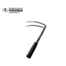 국산 덕진 일체형 용접 두발 괭이 약초 인삼 야전 곡괭이 농기구, 1개