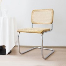 인블루가구 세스카사이드체어 라탄체어 유명디자인체어 우드체어 나무의자 철제의자 카페체어, 월넛