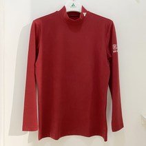 [행복한백화점][그린조이]그린조이 솔리드 기모 반폴라 긴팔티셔츠 레드 남성 GF19KL01M