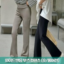 준이네홈 넓은밴딩 스판 슬림 부츠컷 바지 팬츠 인생바지 텐션팬츠 밴딩바지 숏버전 키작녀 키큰여자 무지팬츠 봄 가을 세미나팔바지 트레이닝바지 슬랙스 편한바지 여자 기본바지 레깅스바지