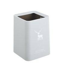 사각형 플라스틱 휴지통 12L 쓰레기 먼지 빈 저장 버킷 종이 바구니 홈 회색없이 홈 폐기물 빈, 하나, 보여진 바와 같이