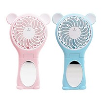 곰거울핸디선풍기(SP) 16000, 핑크