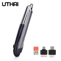 2.4G PC 노트북 테블릿 무선 마우스 스타일러스 펜, gray1