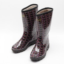 여성겨울털정화 작업화 진양 칼라방한장화 5color 털장화 고무 방수 방한털부츠