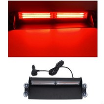 COB 트럭 점멸기 대시 스트로브 경고등 주행 라이트 모드 12V LED램프, T01-Red